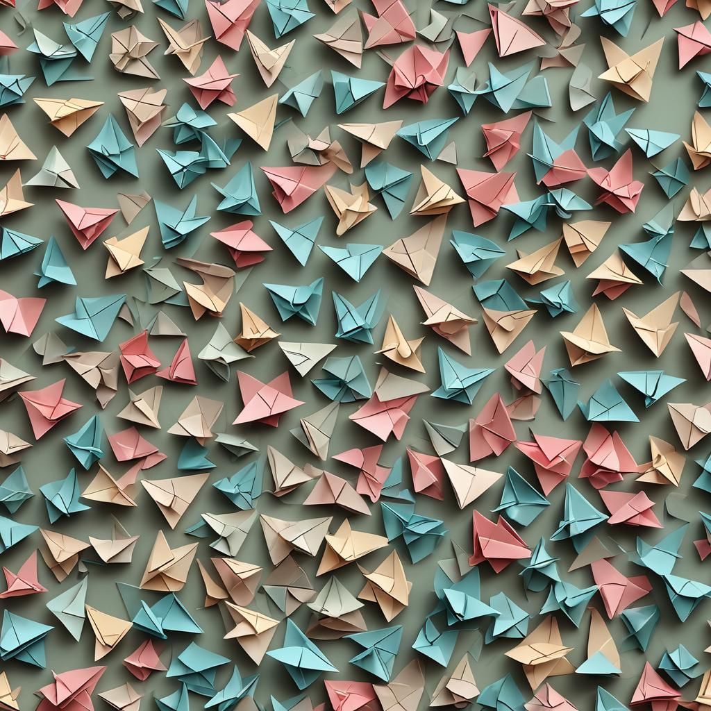 Underwater Origami Papercraft in 8K