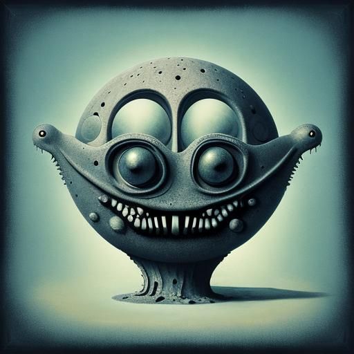 Abstract Surreal Pareidolia Art