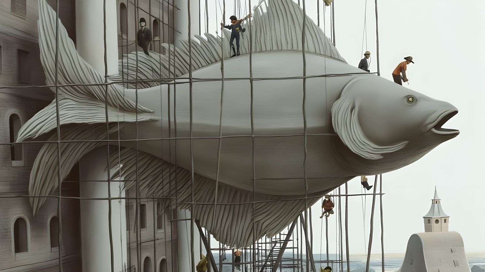 Medieval Gothic Architecture Meets Aquatic Marvel