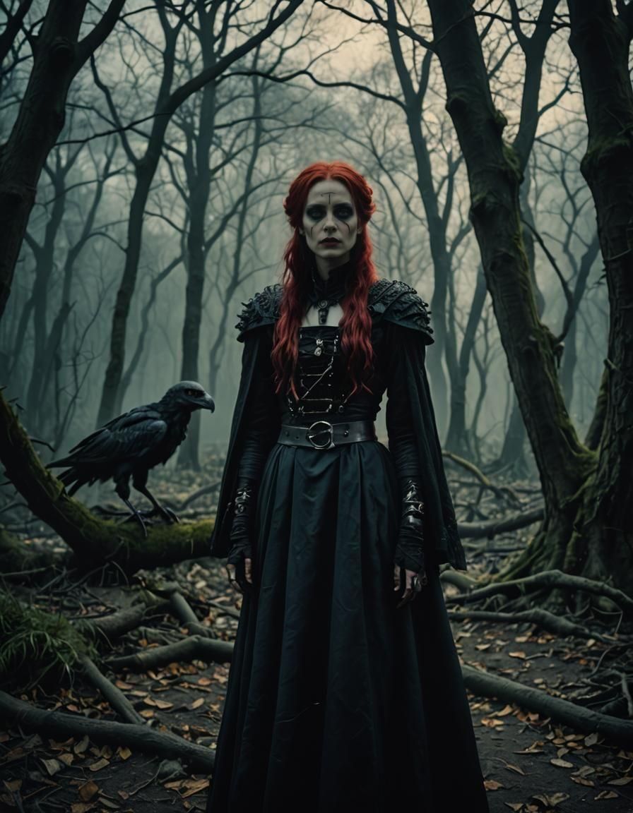 Dark Gothic Fantasy Cinematic Film Still