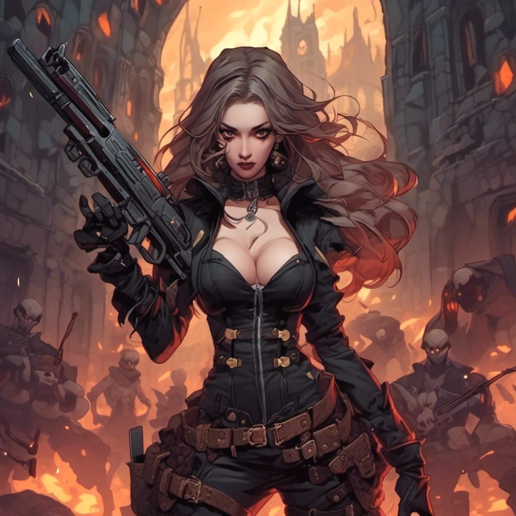 Steampunk vampire slayer