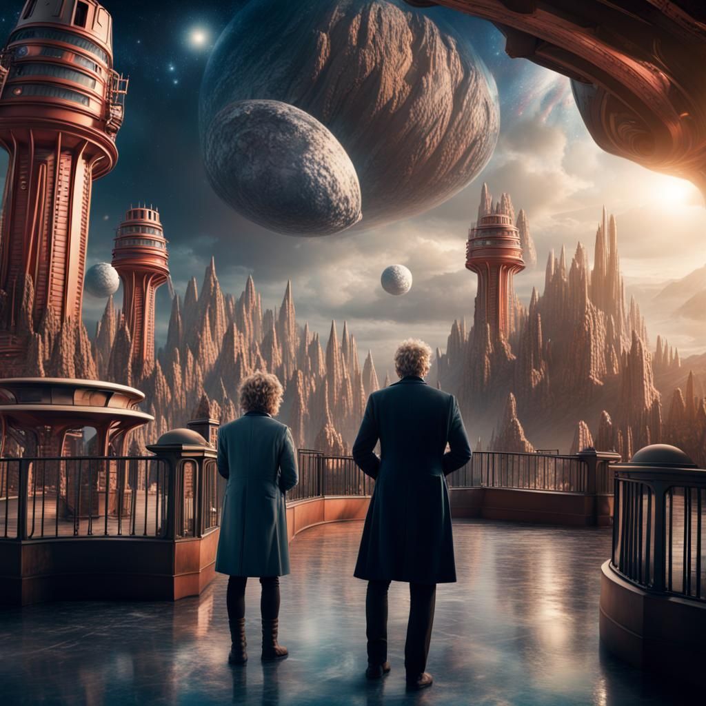 Doctor Who in Space Theme Park: Digital Matte Painting