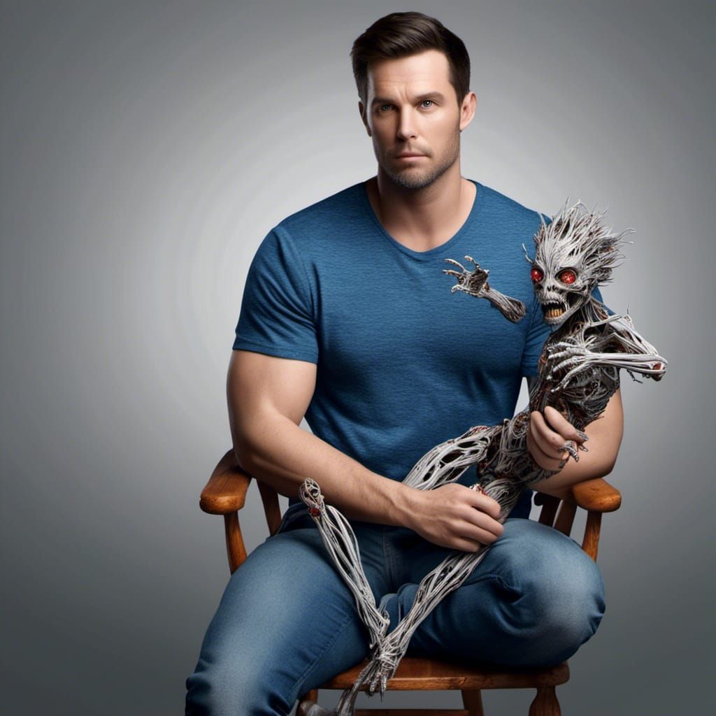 White Walker Fusion Portrait: Striking AI Art