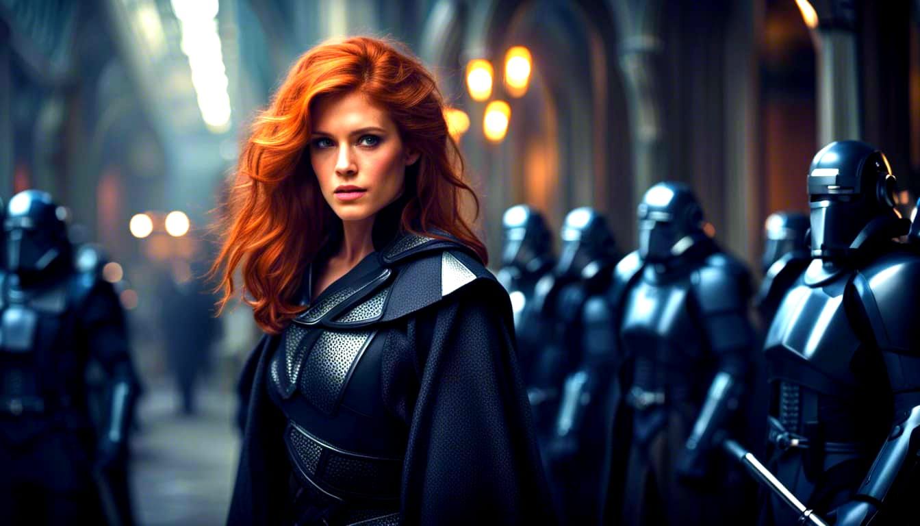 Gemma Arterton with Lightsaber in Epic Scene