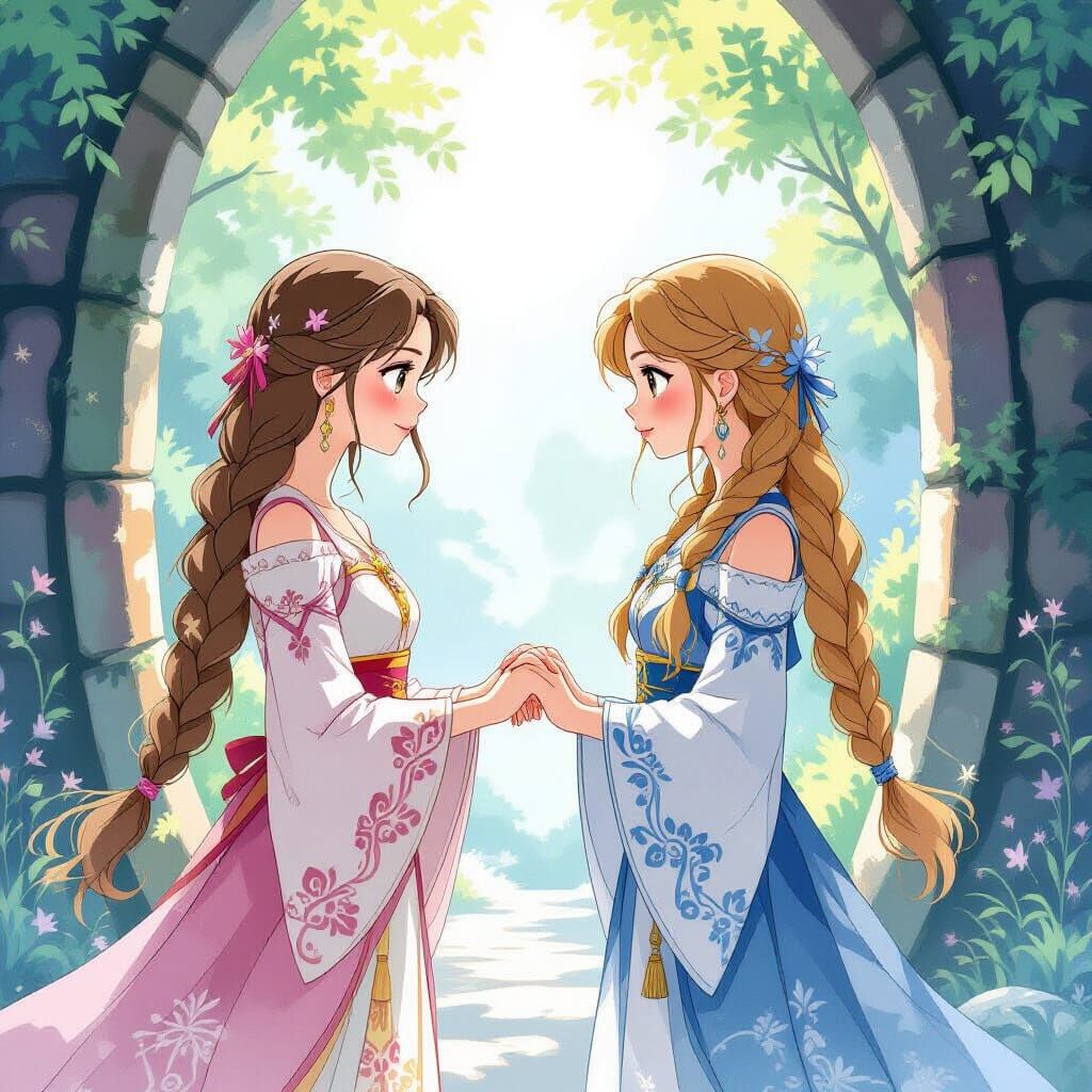 Two Women Meet Through a Magical Portal