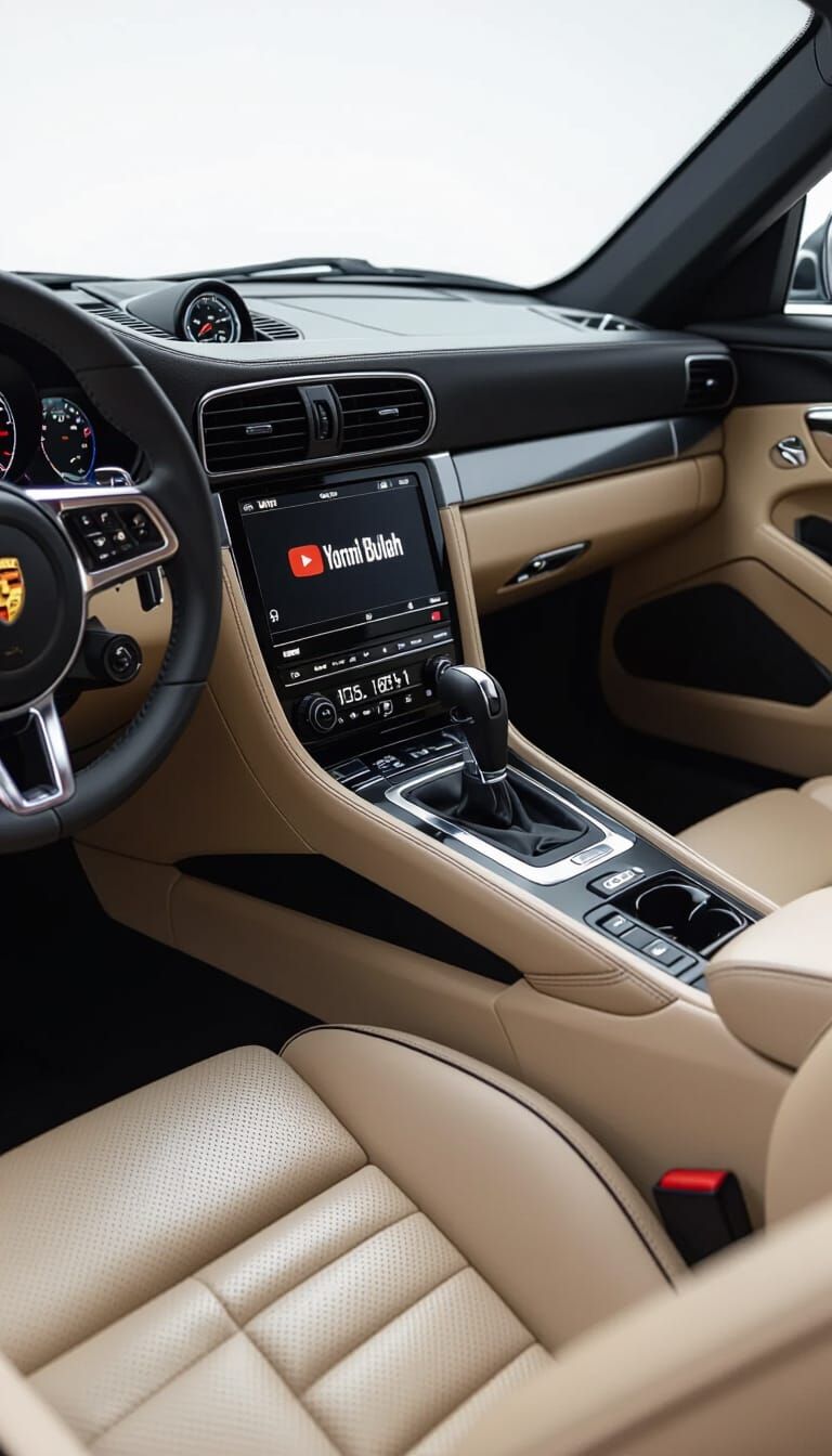 Porsche 996 Interior with Modern Tech Display