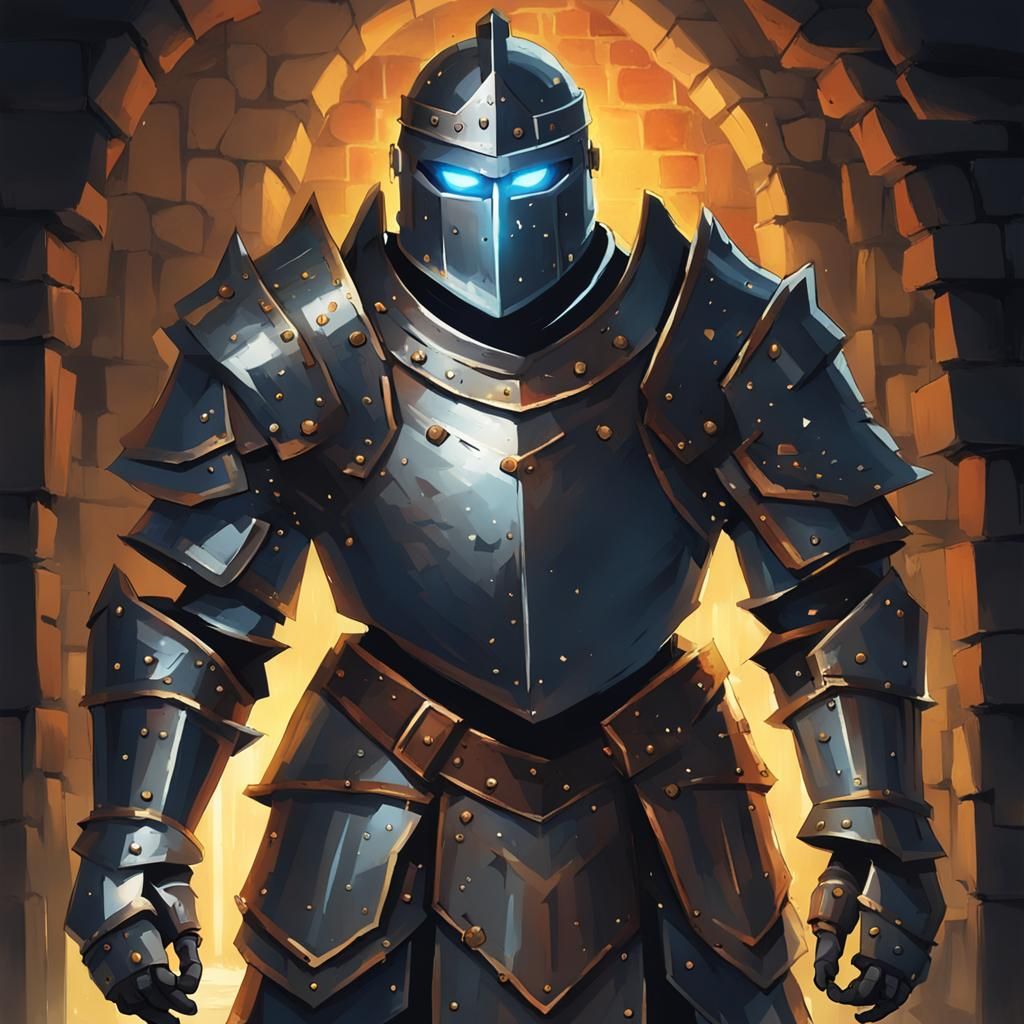Dungeon Mimic Armor with Aura