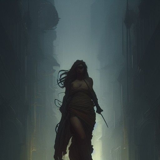 Dark Fantasy Portrait with Dynamic Lighting