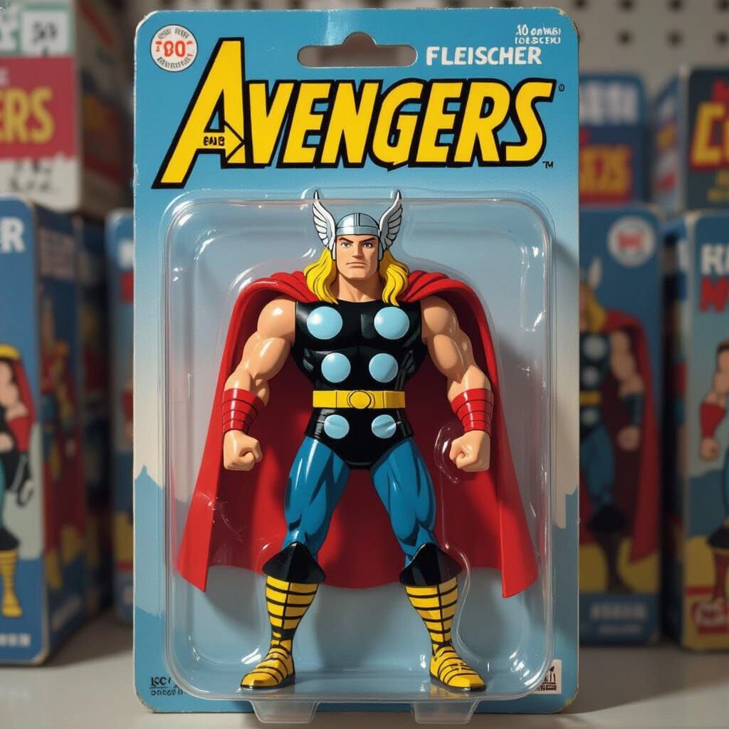 Max Fleischer’s version of The Avengers’ Thor as an Action F...