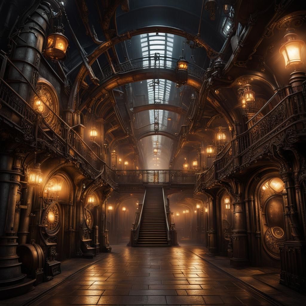 underground gothic steampunk city