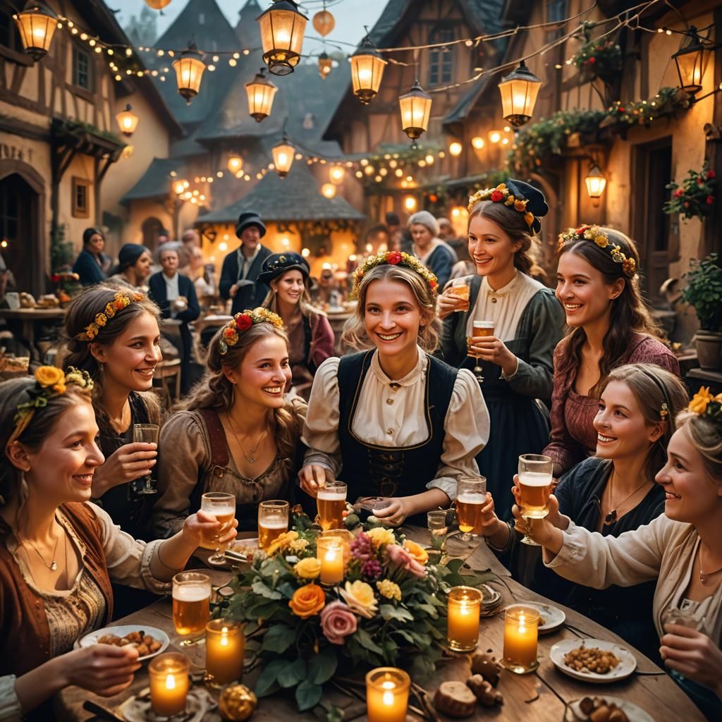 Whimsical Beer Fest: Women and Mice Celebrate