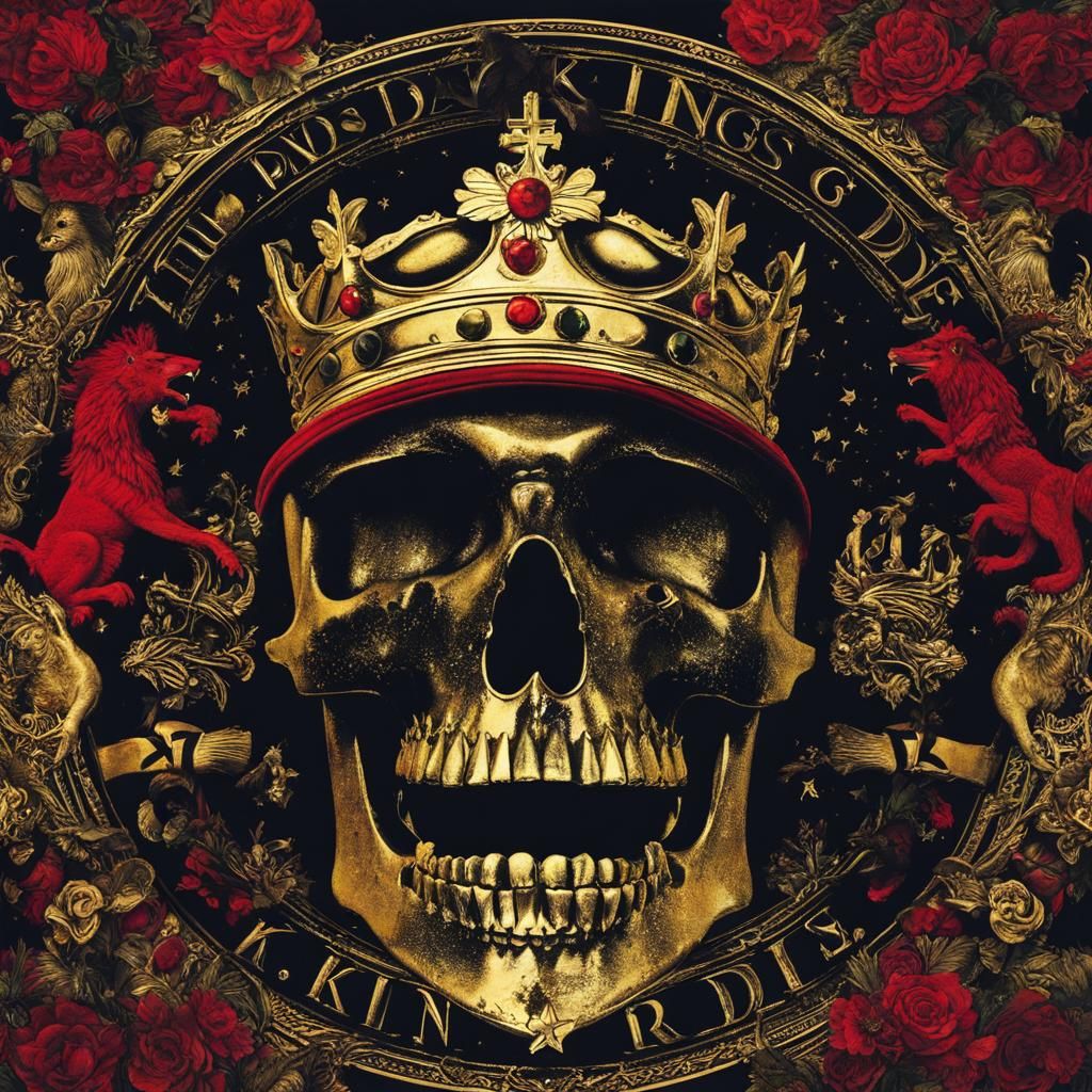 All Kings Die: A Symbolic Mortality Illustration