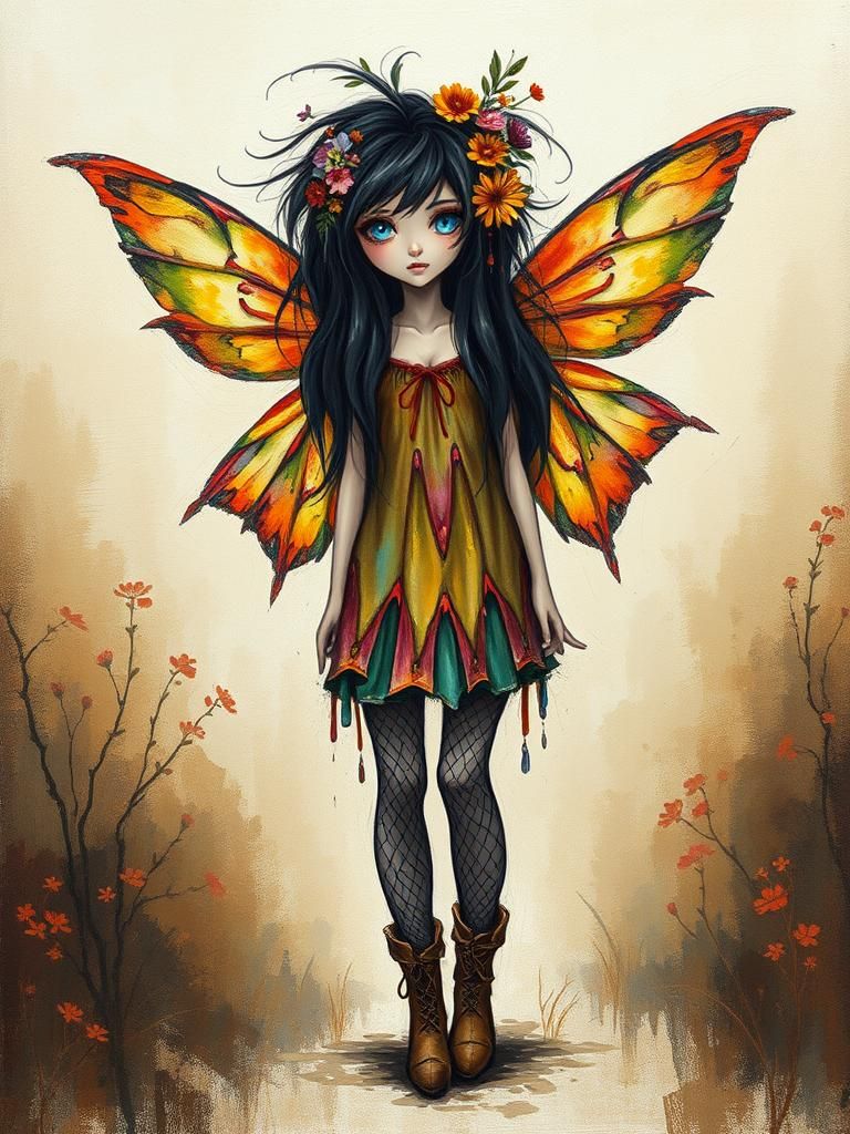 Ratty Fairy in Dreamlike Bush Scene