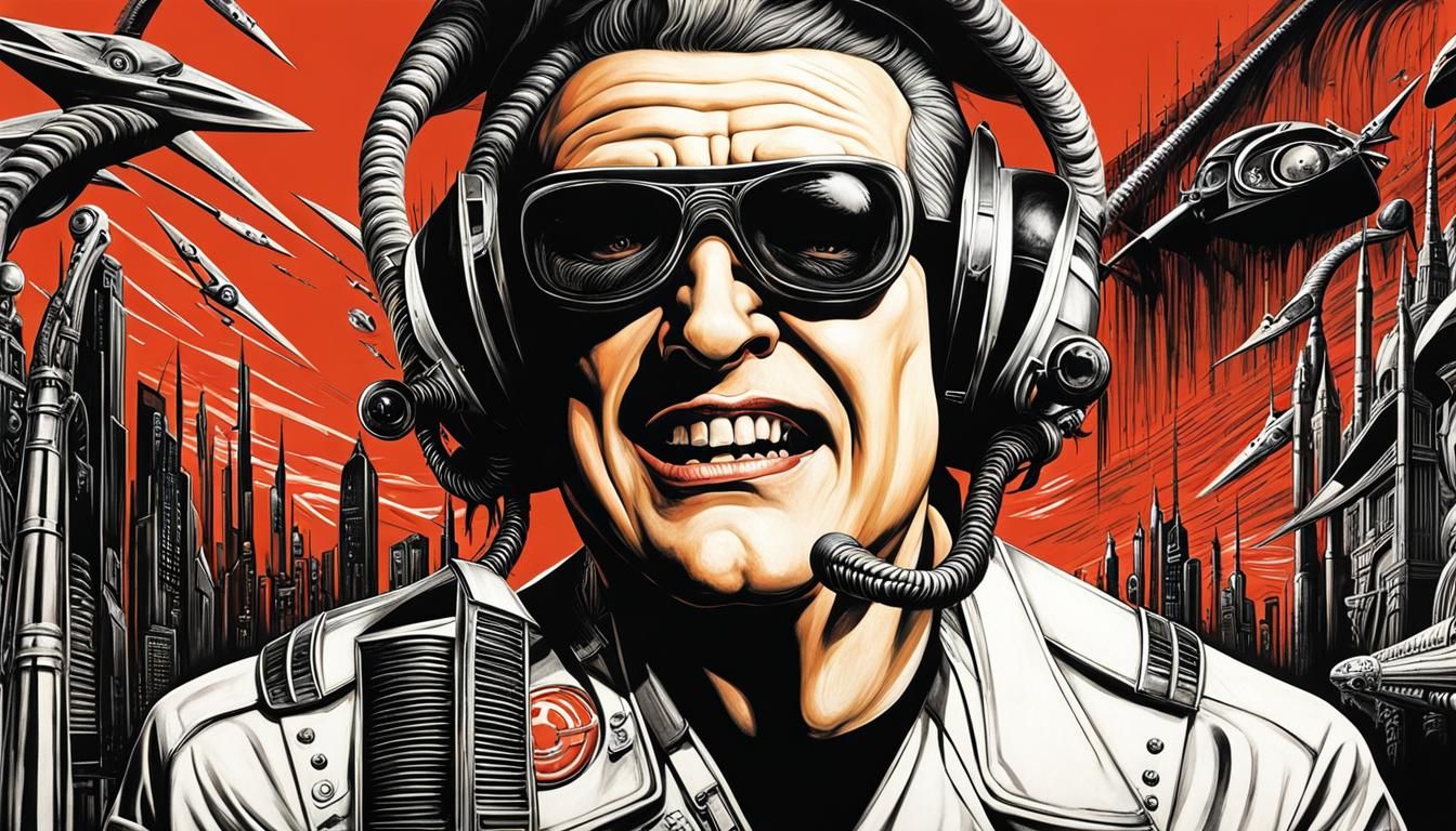 Disturbed Alien Landscape: A Sci-Fi Nightmare