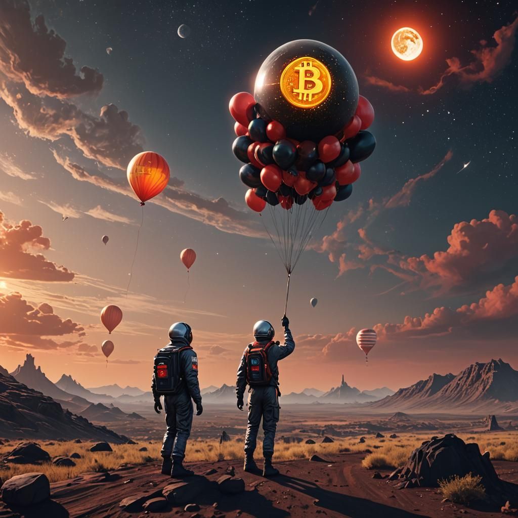 Bitcoin Balloon Flight to the Moon