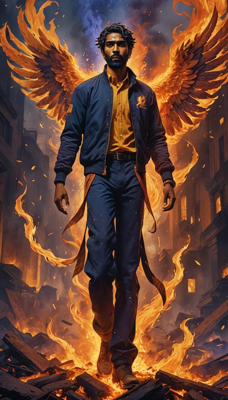 Phoenix Rising: Concept Art of Hope and Rebirth