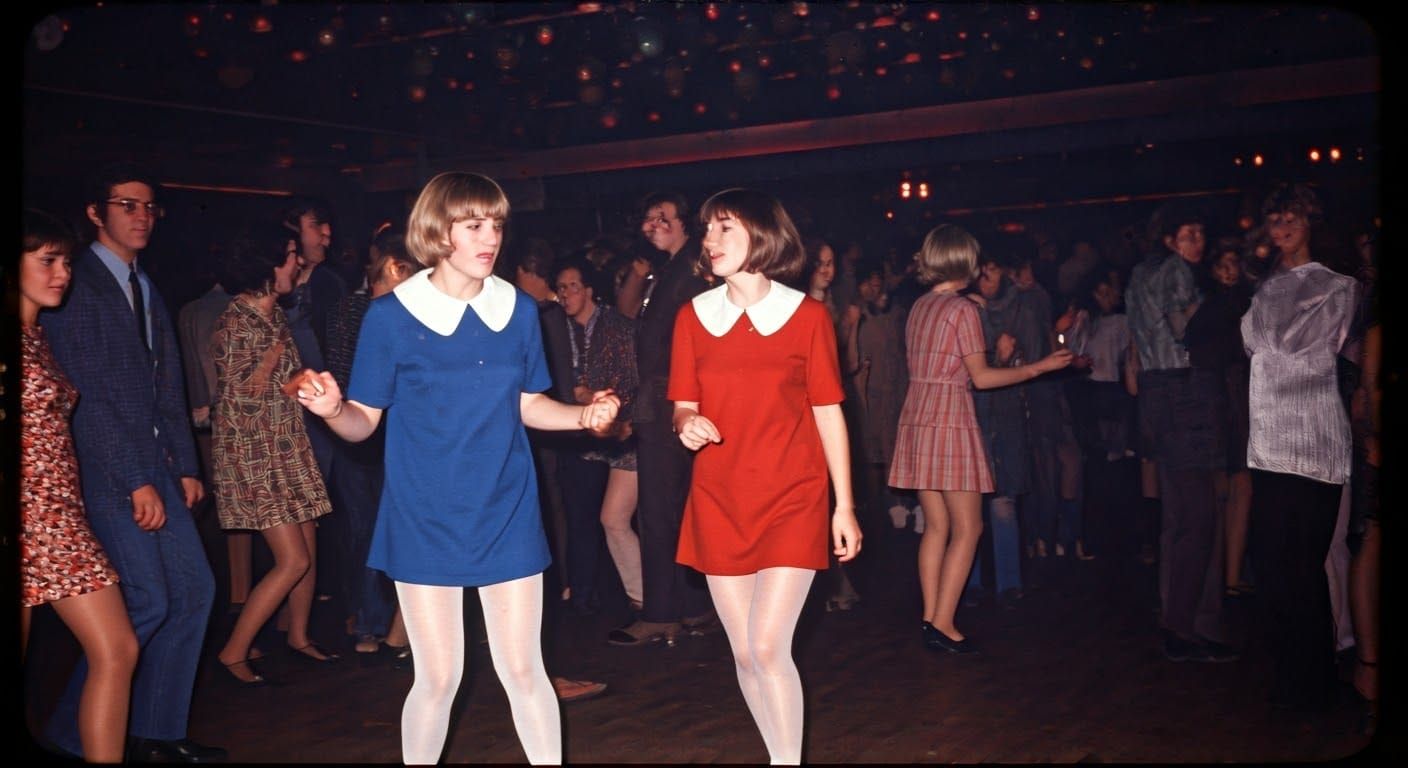 1970s Nightclub Scene in Gritty 16mm Film Style