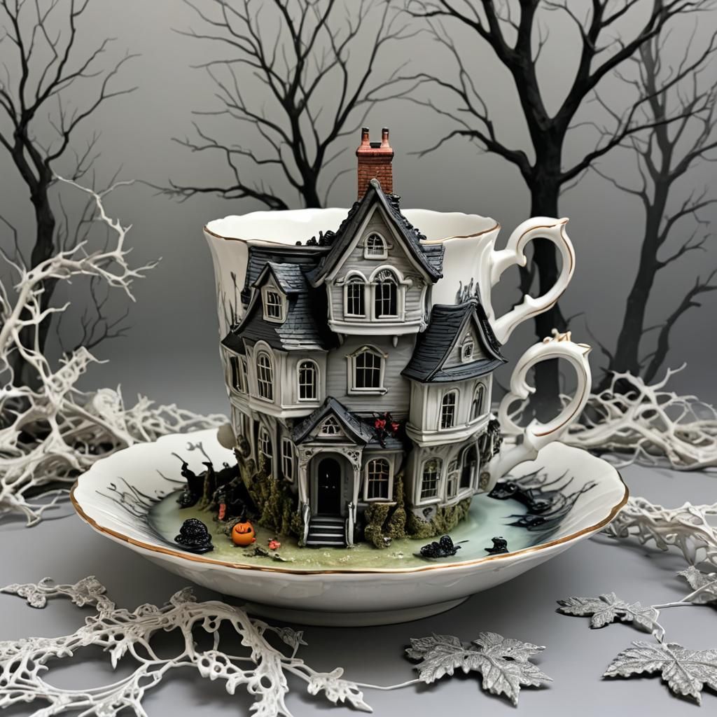 Ethereal Abode Adorned Teacup