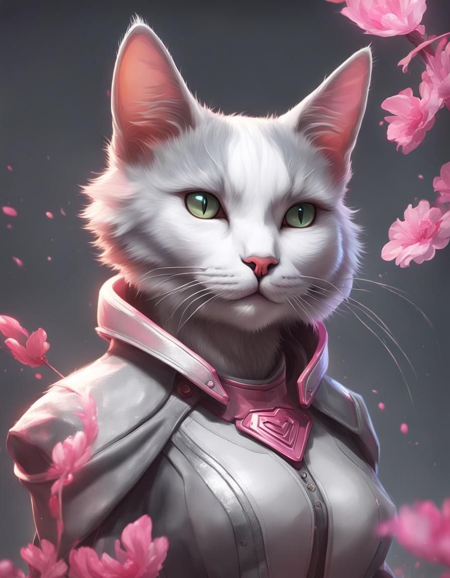 Anthropomorphic Cat Valorant Character Concept Art