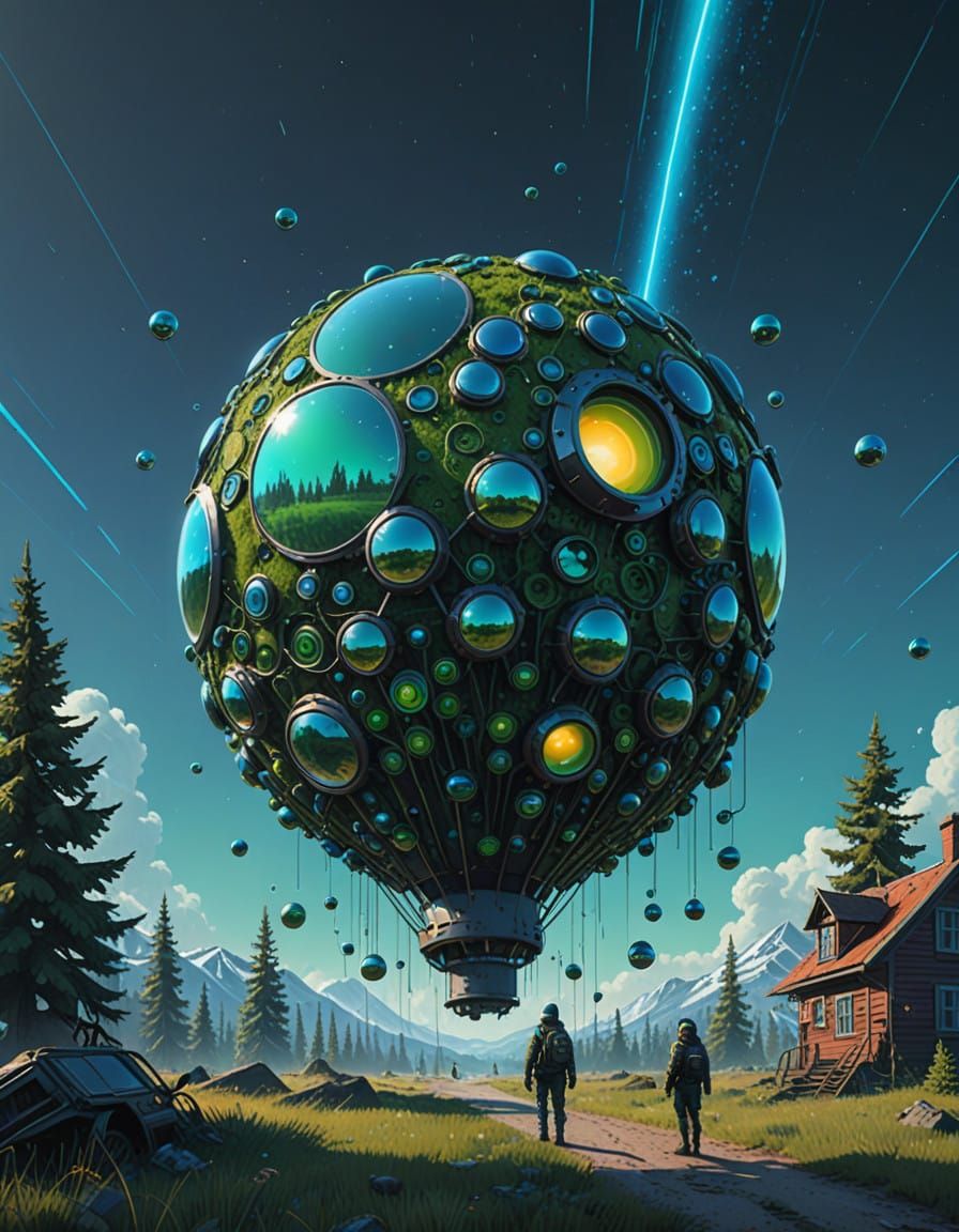 Ethereal Laser Vortex in Iridescent Hues