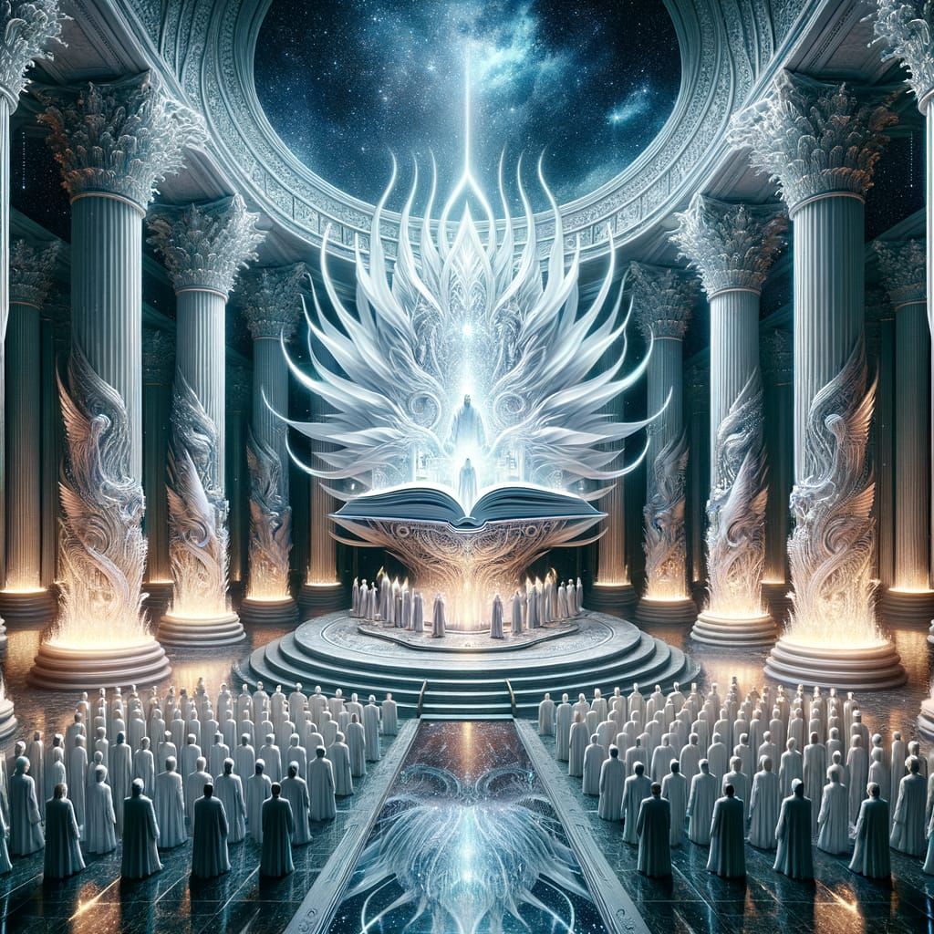 Majestic Courtroom of Light and Stars