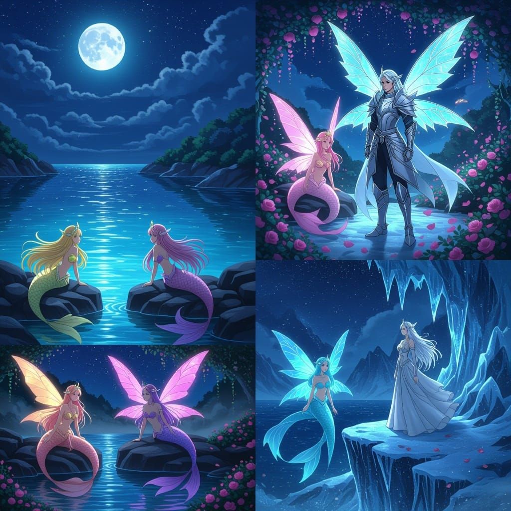 Anime Montage: Mermaids, Fairies, and Princes in Magical Rea...