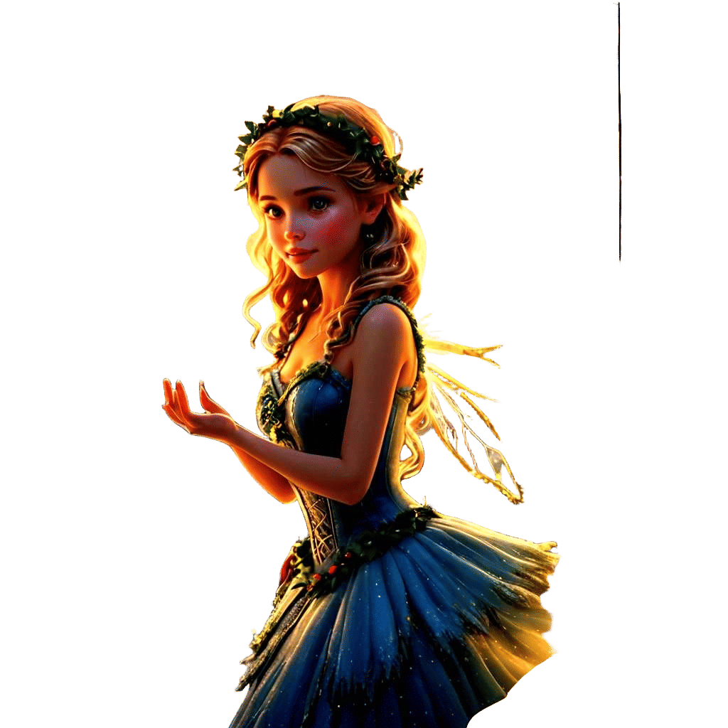 Bioluminescent Christmas Fairytale in Digital Matte Painting