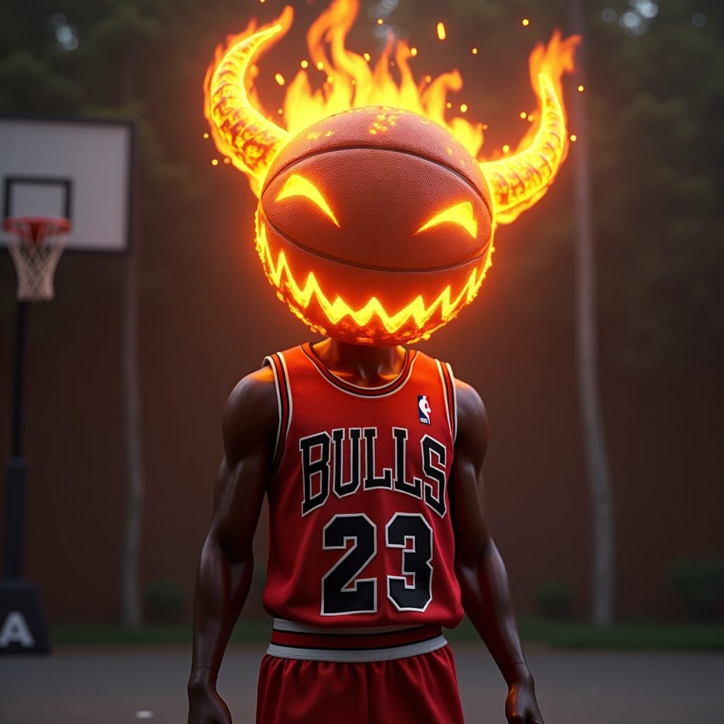 Animate Michael Jordan with the Chicago Bulls yersey nummer ...