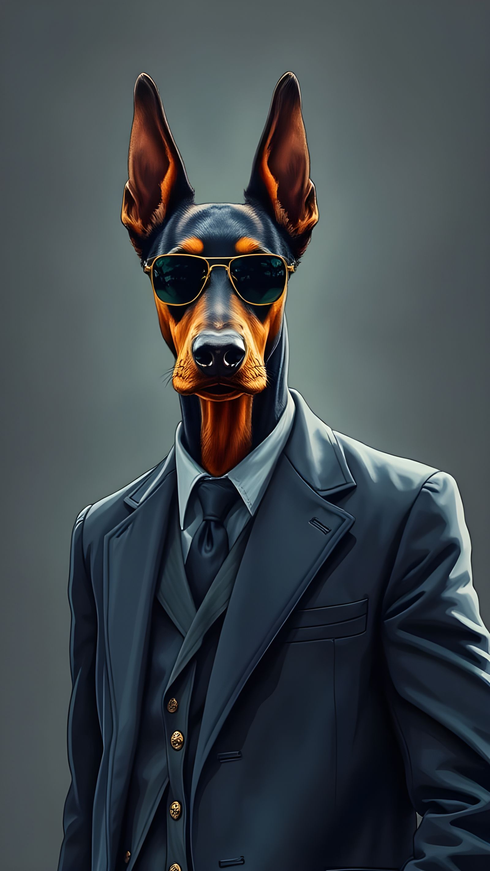 Doberman Secret Service Agent