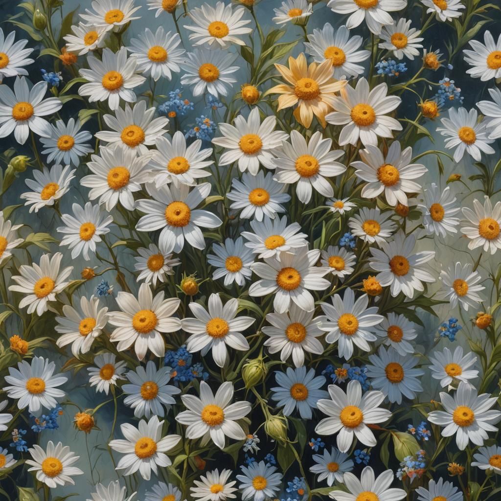 Crystal Flower: An Oil Painting