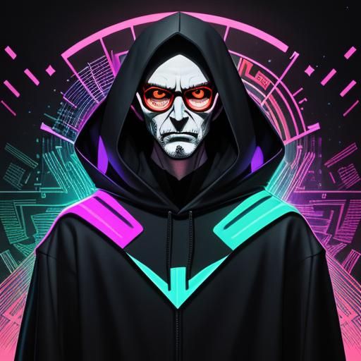 Hologram Nosferatu Glitch Art with Castle Dracula