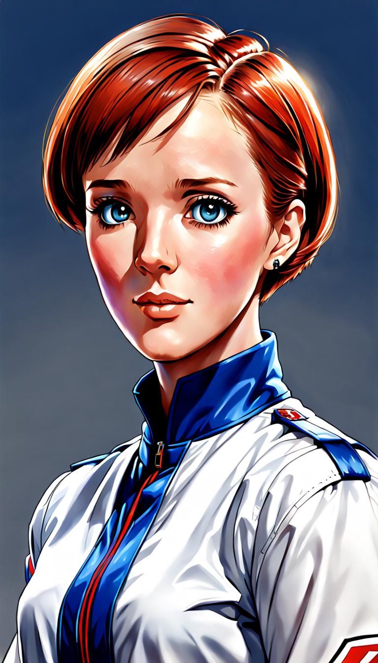 Anime Portrait: Young Julie Andrews as KOF Character