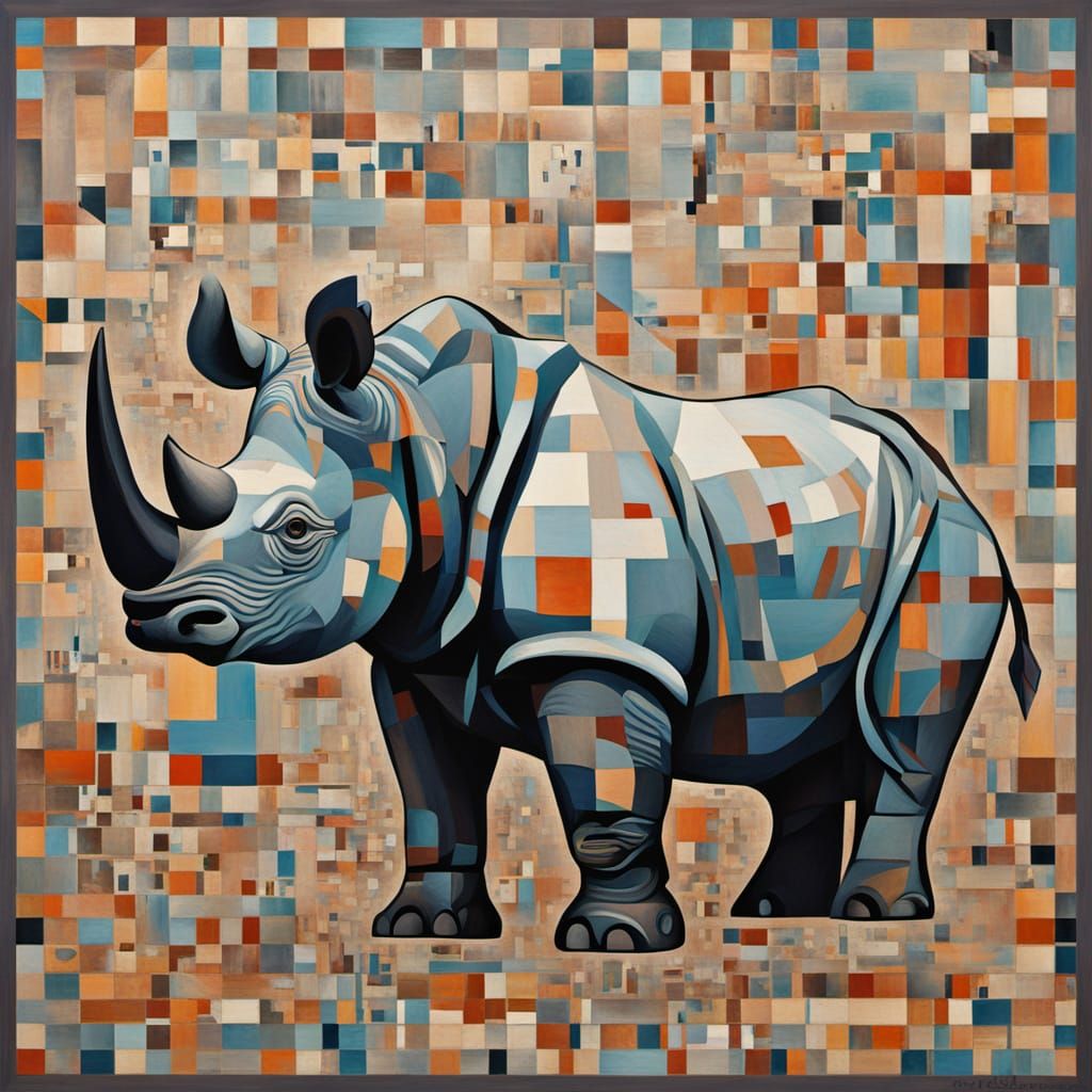 Abstract Surrealism Painting of Teak Breaker Bay