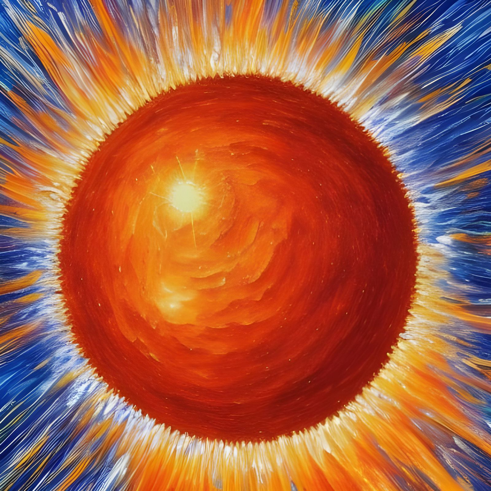 UY Scuti: Largest Star as Oil Painting