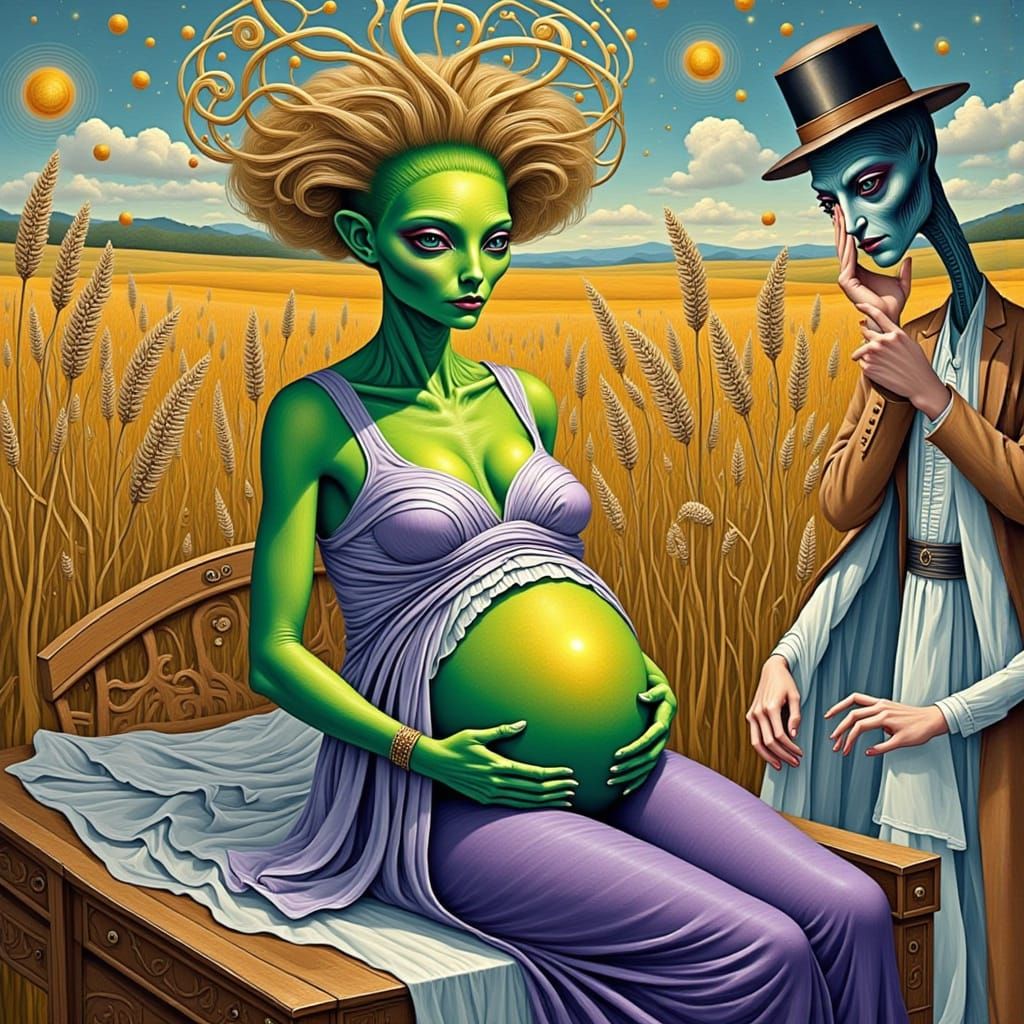 Doctor With 4 Hands and an alien soon to be a mom