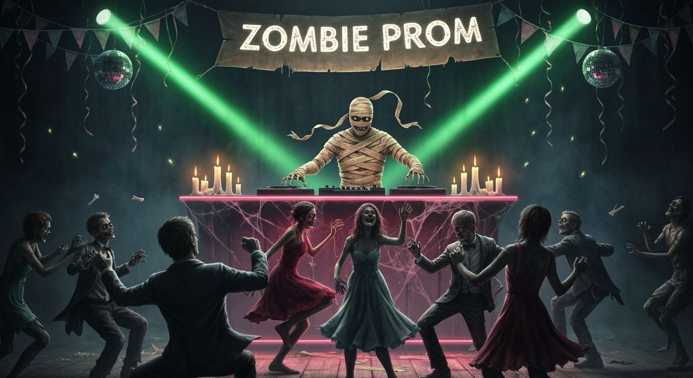Mummy DJ at Zombie Prom Night