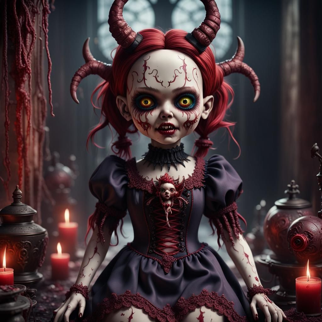 Demonic Doll Maker: Dark Fantasy Art