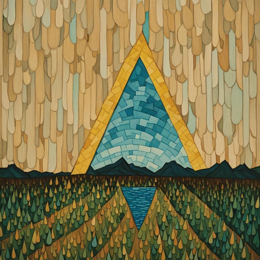 Ominous Teardrops in Van Gogh Style