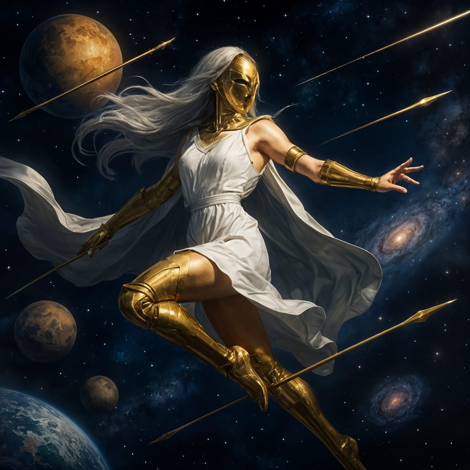 Celestial Queen in a Majestic Pose