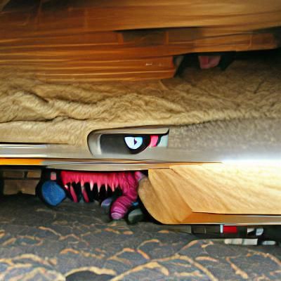 Monster Under Bed: Digital Painting