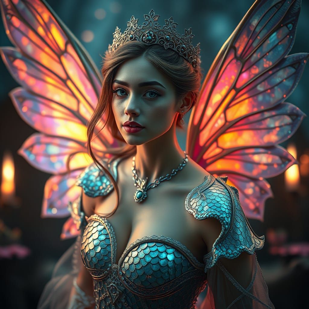 Ethereal Princess in Mystical Realm, Inspired by Fantasy and...