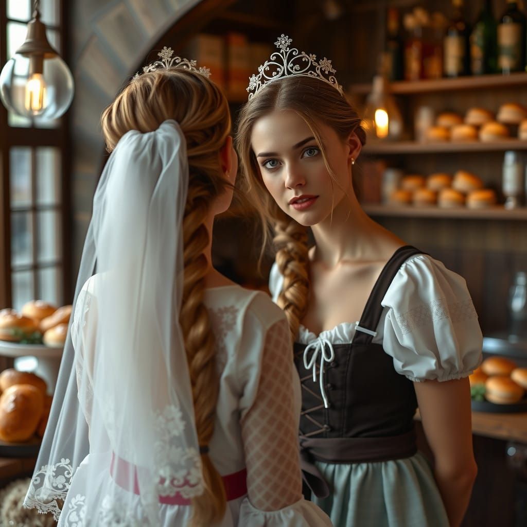 Russian Noblewoman in Traditional German Quarter