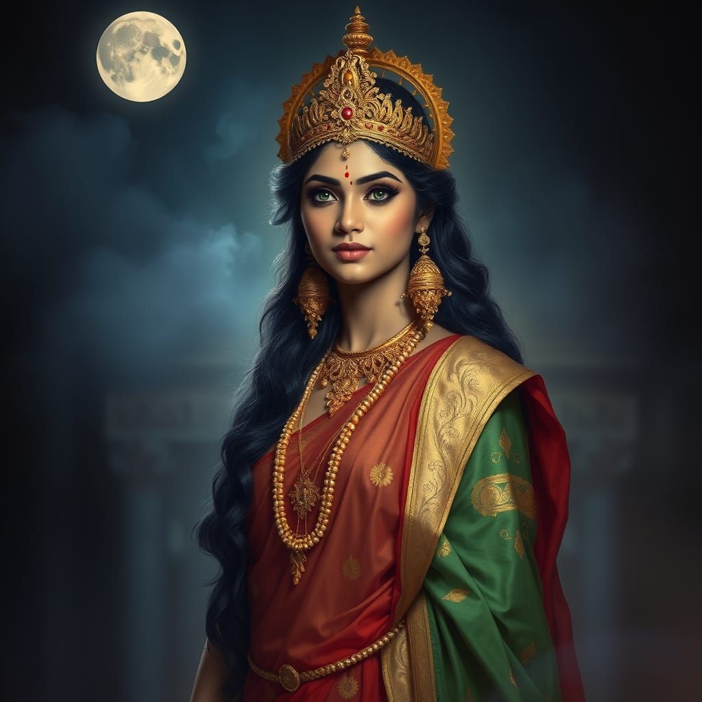 Moonlit Goddess of India