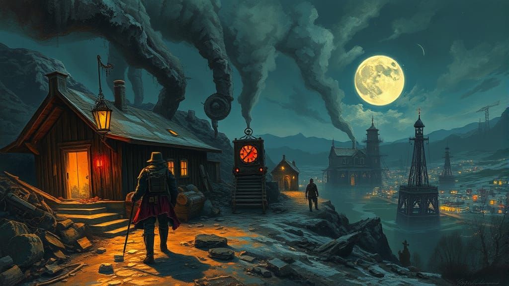 Gypsy Warriors in Post-Apocalyptic Wasteland: Dark Fantasy