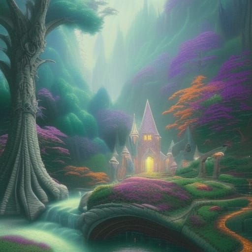 Ethereal Dragon Prince Scene in Fantasy Style