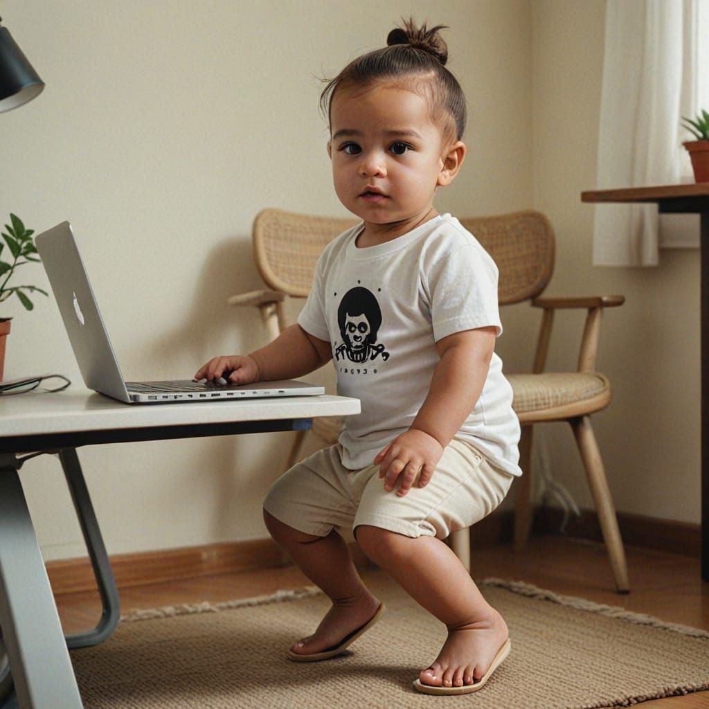 Hyperreal Latin Baby Photographer Captured in Cinematic Film...