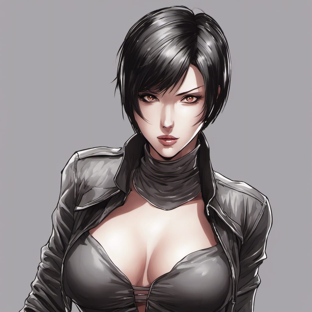Ada Wong Portrait in Manhwa Style