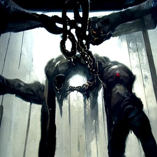 Sinister Chains: An Image of Torment and Torture