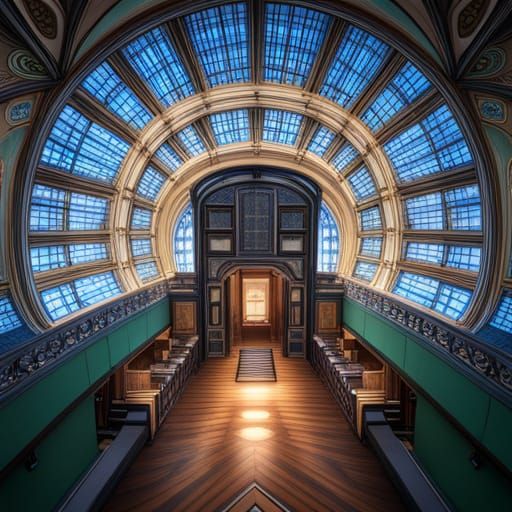Hyperspace Art Nouveau Rococo Architecture