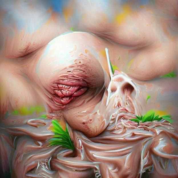 Disturbing Death Metal Album Art: Scrotal Abscess Milkshake